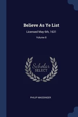 Produktbild: Believe As Ye List