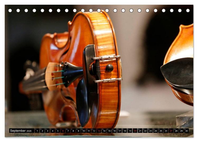 Produktbild: Die Welt der Musikinstrumente (Tischkalender 2026 DIN A5 quer), CALVENDO Monatskalender
