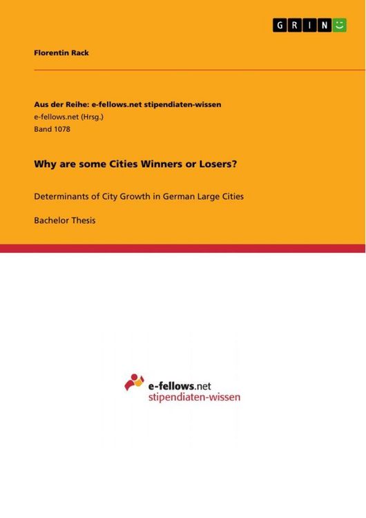 Produktbild: Why are some Cities Winners or Losers?