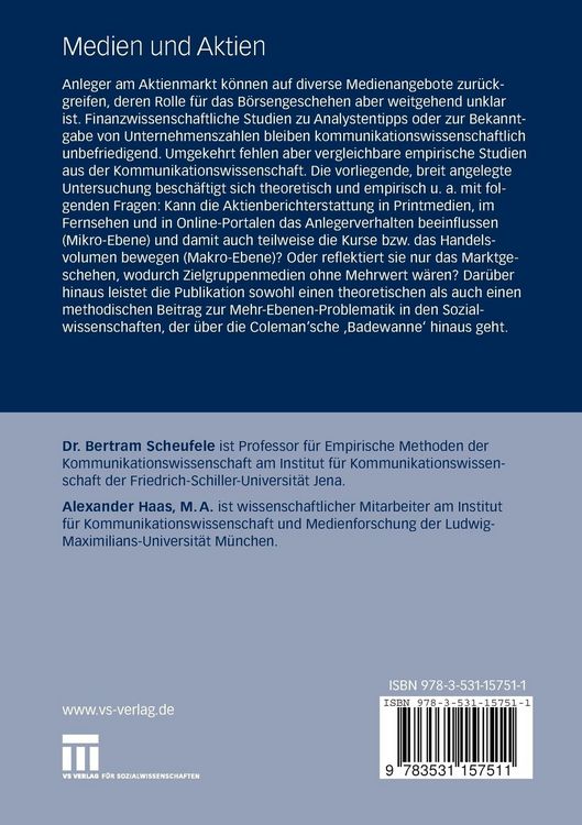 Produktbild: Medien und Aktien