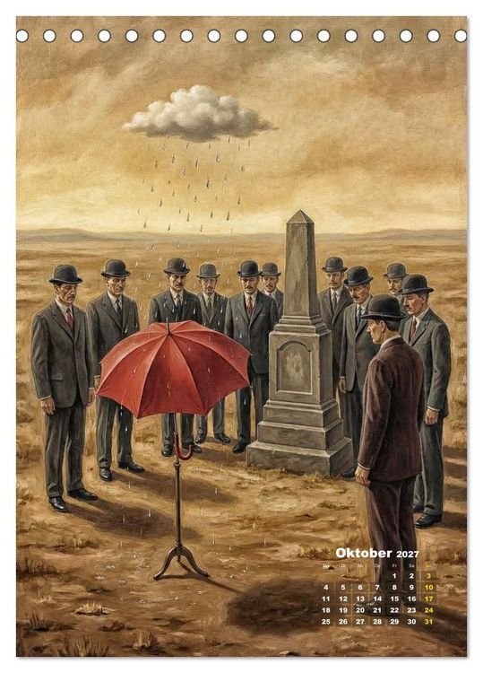 Produktbild: Dali und Magritte: zwei surreale Wirklichkeiten (Tischkalender 2027 DIN A5 hoch), CALVENDO Monatskalender