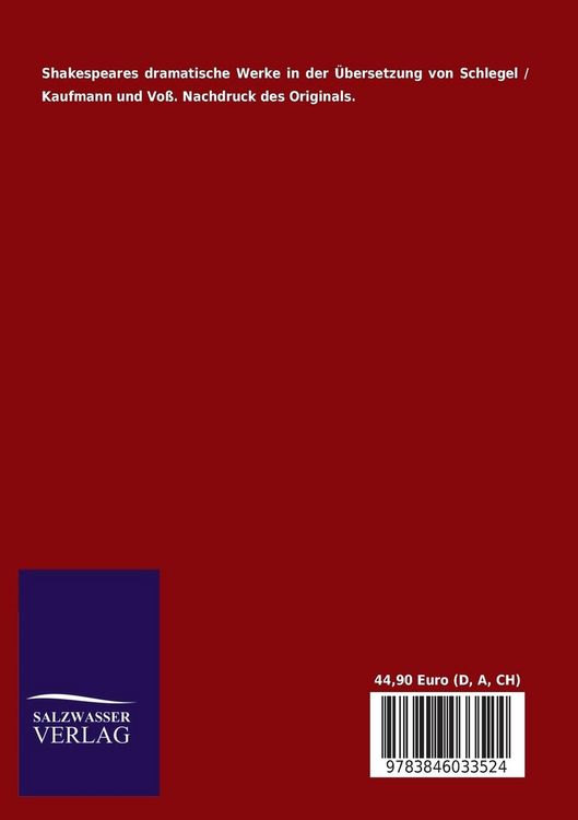Produktbild: Shakespeares dramatische Werke