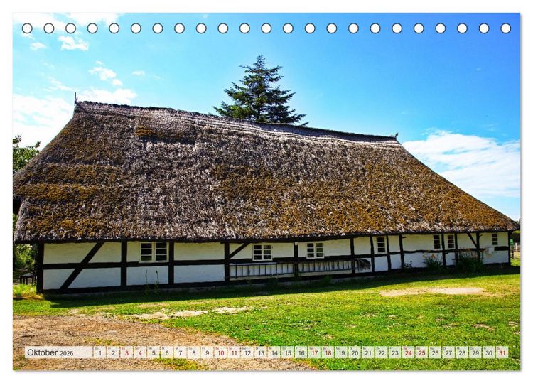 Produktbild: Fischland zwischen Ostsee und Bodden (Tischkalender 2026 DIN A5 quer), CALVENDO Monatskalender