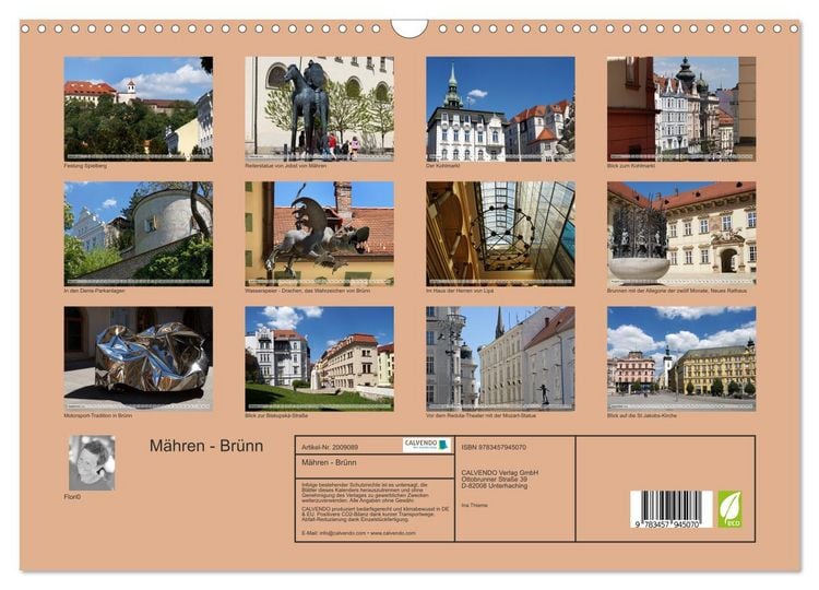 Produktbild: M&auml;hren - Br&uuml;nn (Wandkalender 2026 DIN A3 quer), CALVENDO Monatskalender