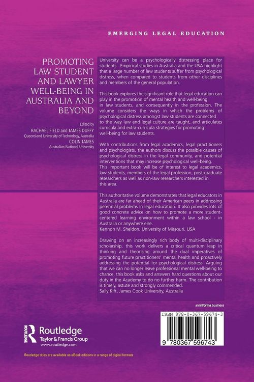 Produktbild: Promoting Law Student and Lawyer Well-Being in Australia and Beyond