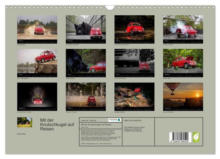 Produktbild: Mit der Knutschkugel auf Reisen (Wandkalender 2025 DIN A3 quer), CALVENDO Monatskalender