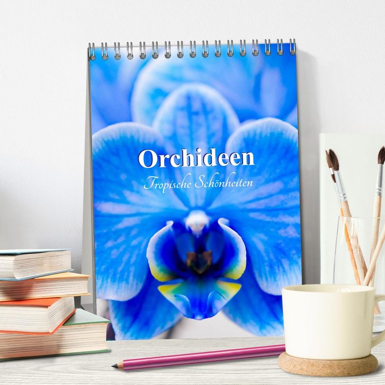 Produktbild: Orchideen - Tropische Sch&ouml;nheiten (Tischkalender 2026 DIN A5 hoch), CALVENDO Monatskalender