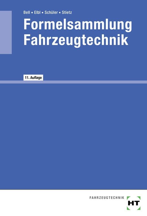 Produktbild: Formelsammlung Fahrzeugtechnik