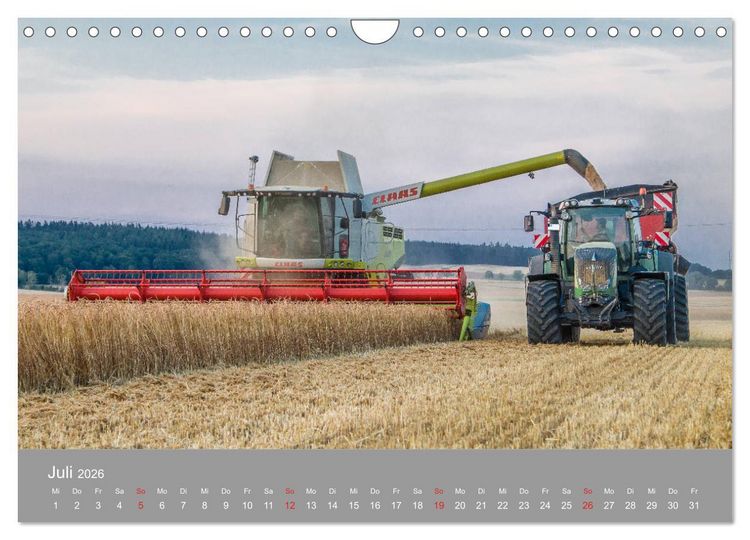 Produktbild: Landtechnik im Einsatz (Wandkalender 2026 DIN A4 quer), CALVENDO Monatskalender