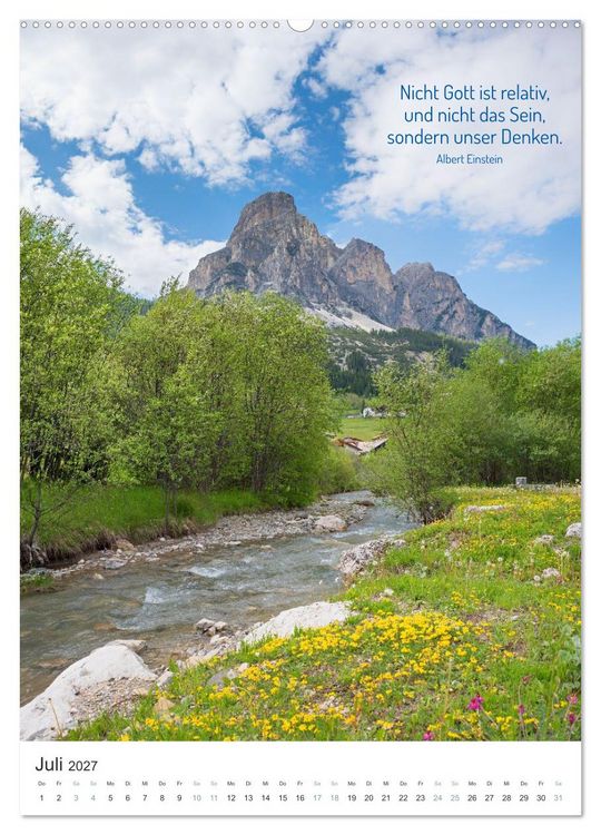 Produktbild: Christliche Natur-Poster (Wandkalender 2027 DIN A2 hoch), CALVENDO Monatskalender