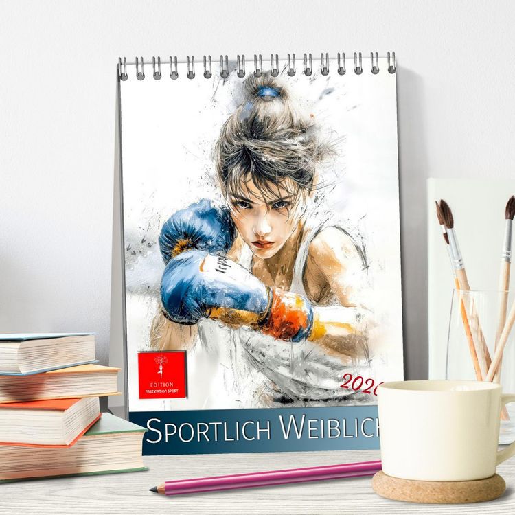 Produktbild: Sportlich Weiblich (Tischkalender 2026 DIN A5 hoch), CALVENDO Monatskalender