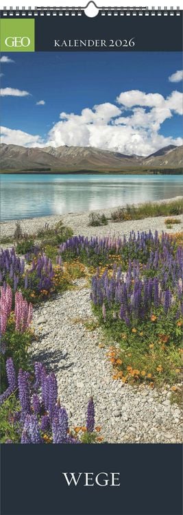 Produktbild: GEO Wege 2026 - Wand-Kalender - Reise-Kalender - Poster-Kalender - 25x69