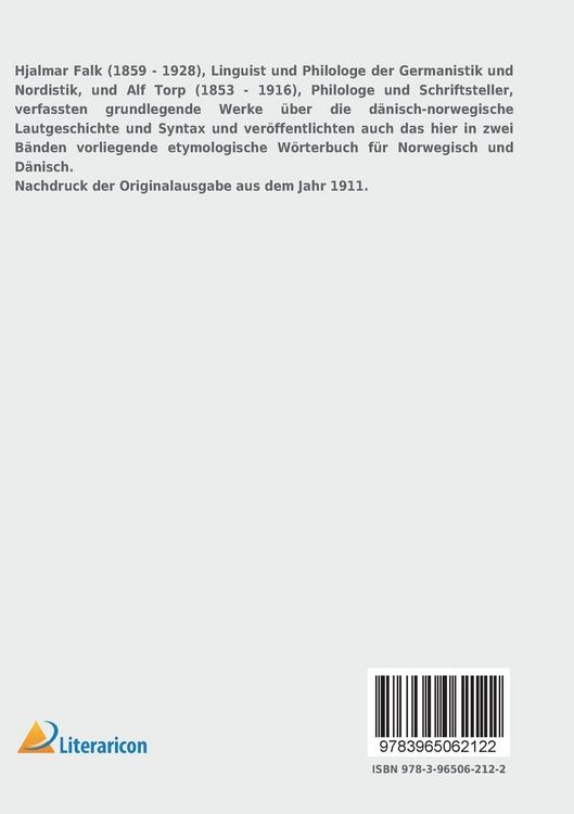 Produktbild: Norwegisch-d&auml;nisches etymologisches W&ouml;rterbuch