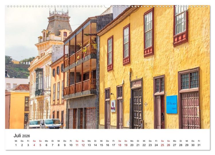 Produktbild: Teneriffas sch&ouml;nste St&auml;dte - La Laguna und La Orotava (Wandkalender 2026 DIN A2 quer), CALVENDO Monatskalender