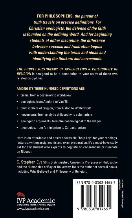 Produktbild: Pocket Dictionary of Apologetics & Philosophy of Religion
