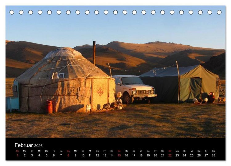 Produktbild: Kirgistan 2026 (Tischkalender 2026 DIN A5 quer), CALVENDO Monatskalender