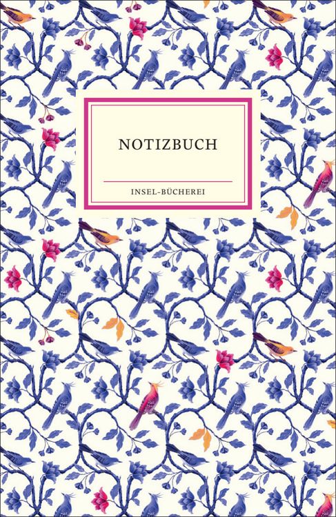 Produktbild: Notizbuch Insel-B&uuml;cherei &raquo;Ranken indigo&laquo;