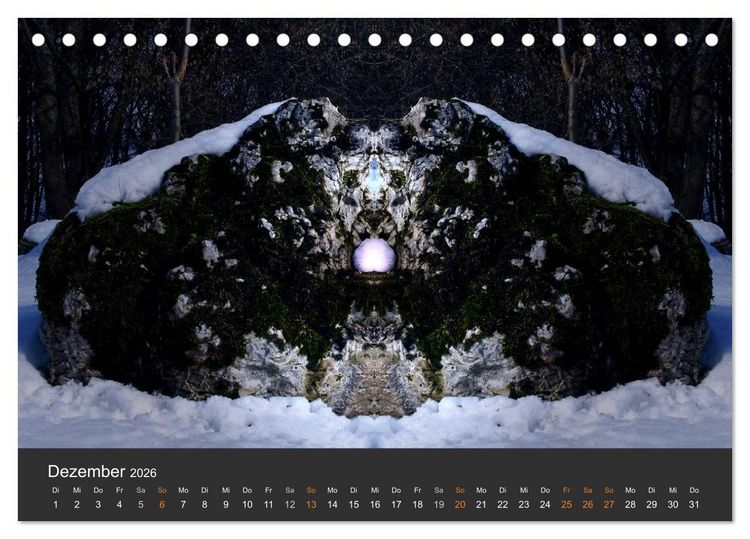 Produktbild: Spiegelwelten - Im Reich der Naturwesen (Tischkalender 2026 DIN A5 quer), CALVENDO Monatskalender