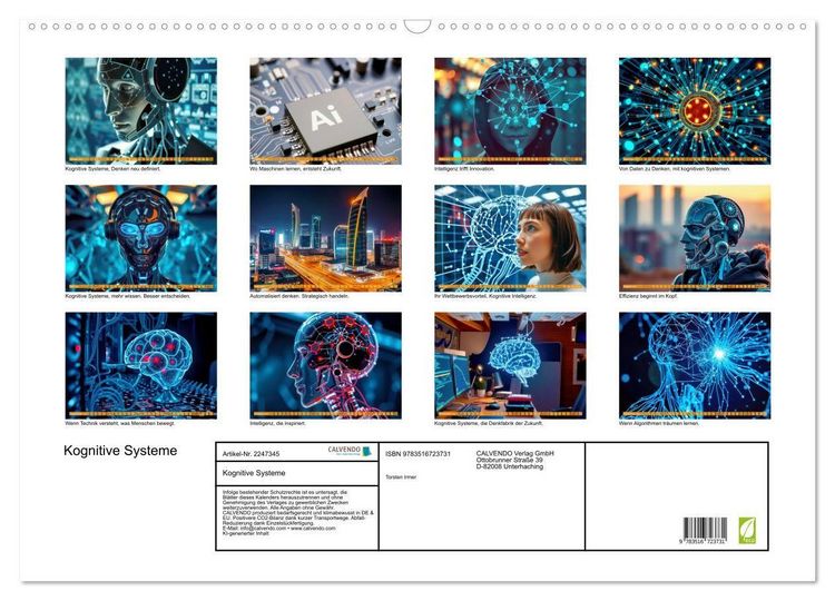 Produktbild: Kognitive Systeme (Wandkalender 2026 DIN A2 quer), CALVENDO Monatskalender