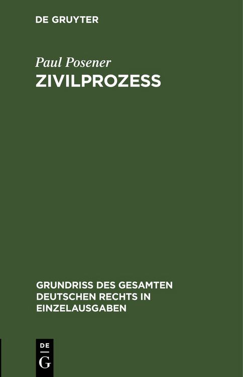 Produktbild: Zivilproze&szlig;