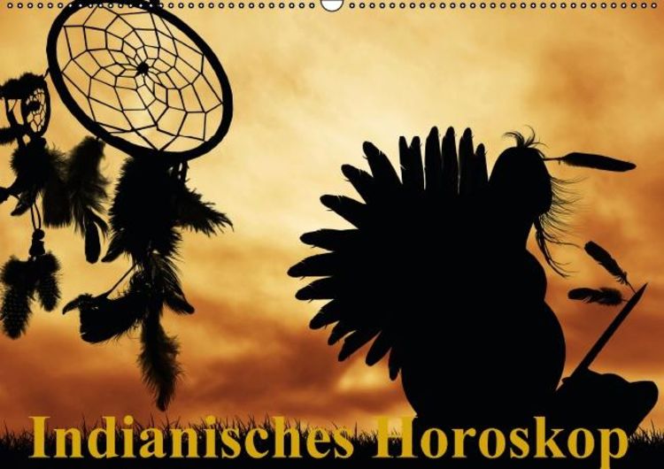 Produktbild: Indianisches Horoskop / Geburtstagskalender (Wandkalender immerw&auml;hrend DIN A2 quer)