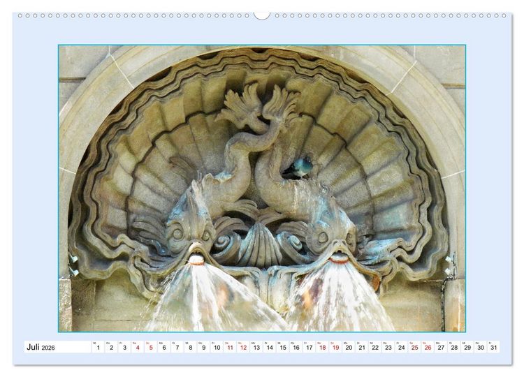 Produktbild: Sch&ouml;ne Wasserspiele (Wandkalender 2026 DIN A2 quer), CALVENDO Monatskalender