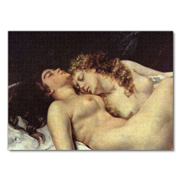 Produktbild: Lais Puzzle Gustave Courbet - Die Schl&auml;ferinnen (Tr&auml;gheit und Wollust), Detail 1000 Teile