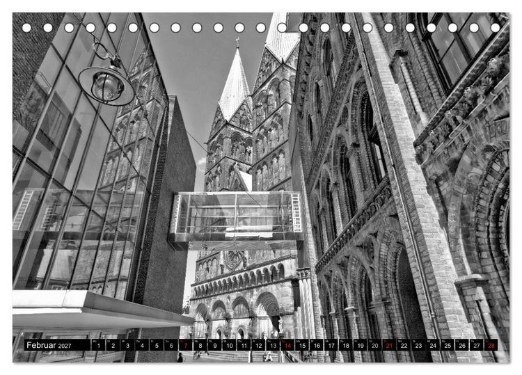 Produktbild: Historisches Bremen (Tischkalender 2027 DIN A5 quer), CALVENDO Monatskalender