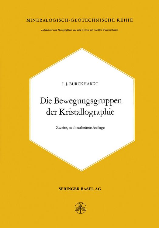 Produktbild: Die Bewegungsgruppen der Kristallographie