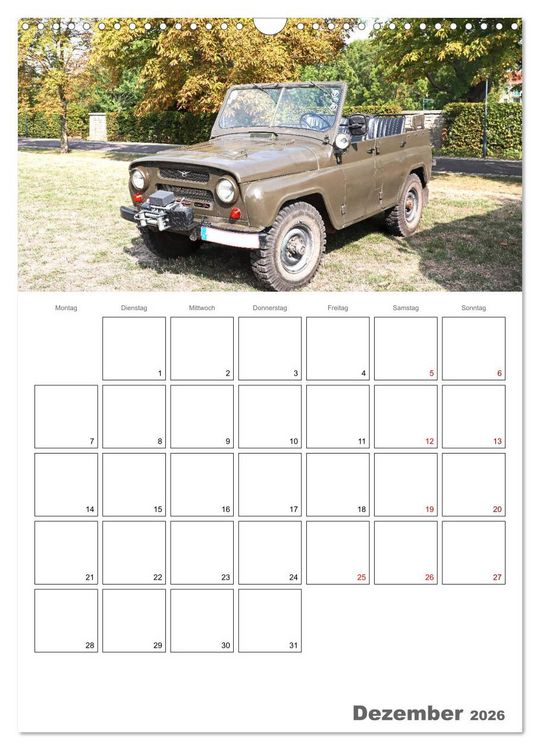 Produktbild: Ost-Oldtimer in Magdeburg (Wandkalender 2026 DIN A3 hoch), CALVENDO Monatskalender