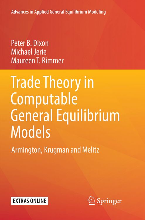 Produktbild: Trade Theory in Computable General Equilibrium Models