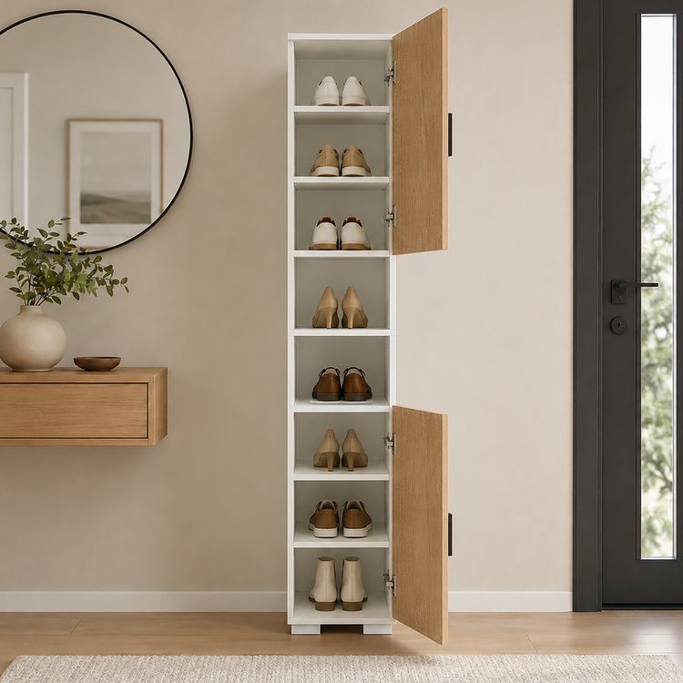Holz schmaler Schuhschrank Dielenmöbel Gados M kaufen