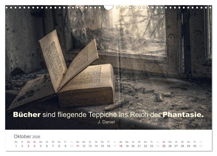 Produktbild: Zauberhafte Spr&uuml;che - Bunte Seelenbl&uuml;ten (Wandkalender 2026 DIN A3 quer), CALVENDO Monatskalender