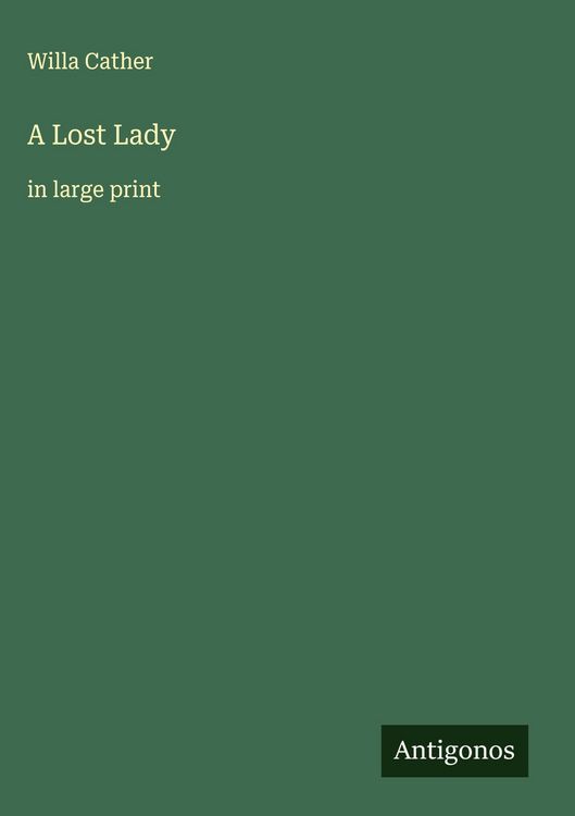 Produktbild: A Lost Lady