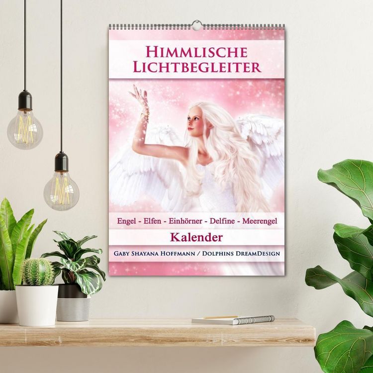 Produktbild: Himmlische Lichtbegleiter - Kalender (Wandkalender 2027 DIN A2 hoch), CALVENDO Monatskalender