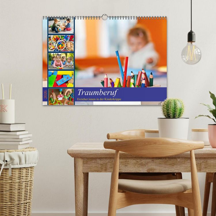 Produktbild: Traumberuf - Erzieher:innen in der Kinderkrippe (Wandkalender 2026 DIN A3 quer), CALVENDO Monatskalender