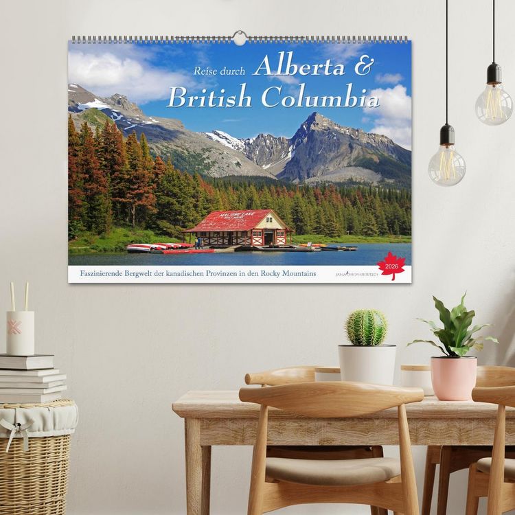 Produktbild: Reise durch Alberta und British Columbia (Wandkalender 2026 DIN A2 quer), CALVENDO Monatskalender