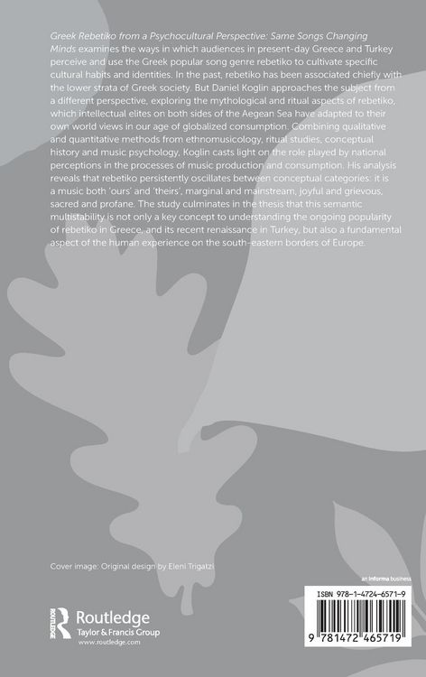 Produktbild: Greek Rebetiko from a Psychocultural Perspective