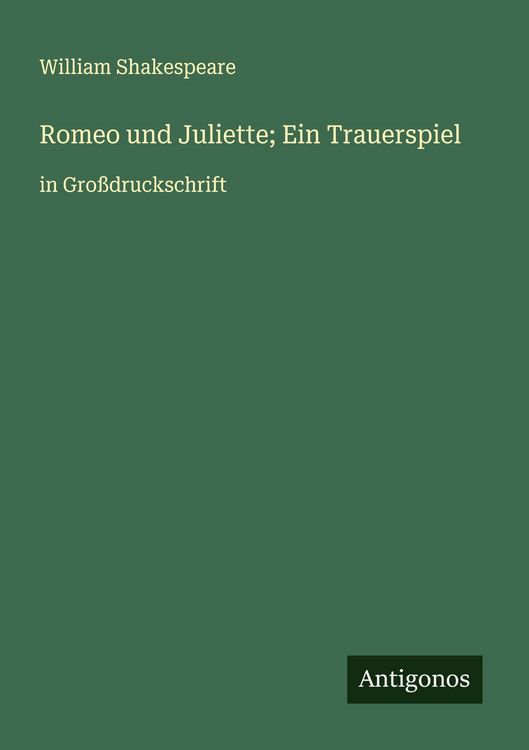 Produktbild: Romeo und Juliette; Ein Trauerspiel