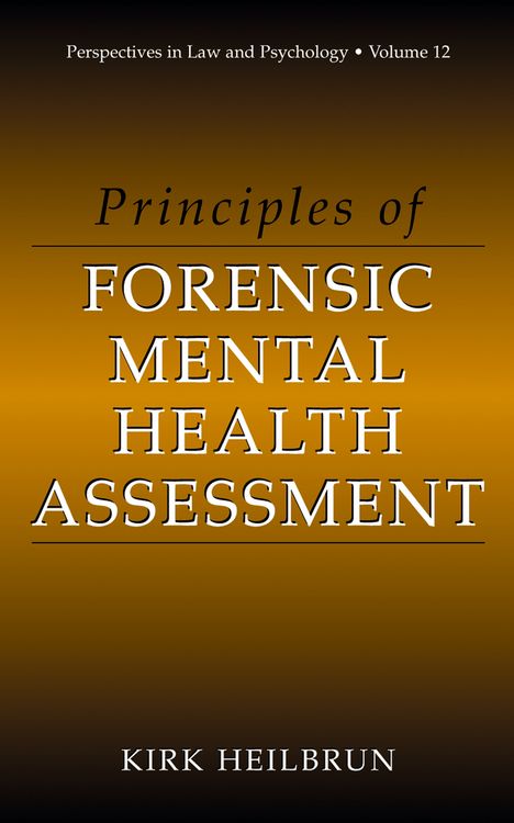 Produktbild: Principles of Forensic Mental Health Assessment