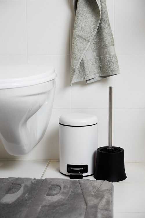 Produktbild: Kosmetik Treteimer Mod. Leman Wei&szlig; 3 L, 2er Set, Kosmetikeimer, M&uuml;lleimer