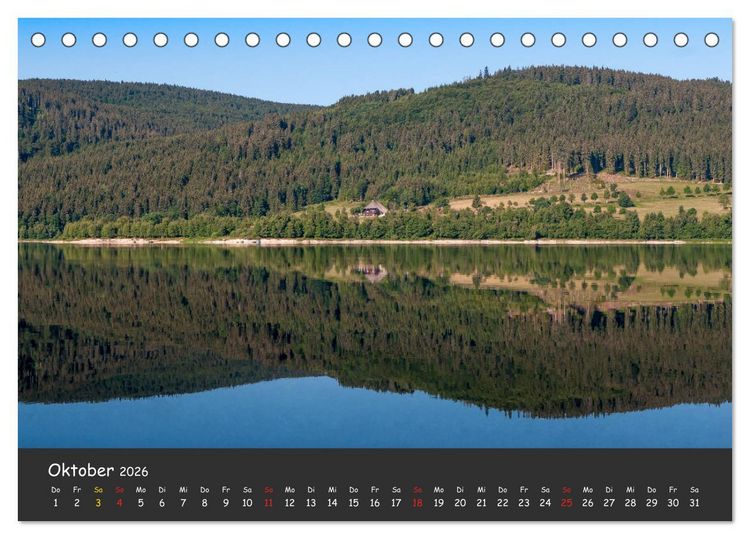 Produktbild: Schluchsee Naturpark S&uuml;dschwarzwald (Tischkalender 2026 DIN A5 quer), CALVENDO Monatskalender