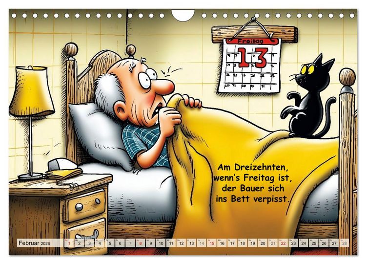 Produktbild: Bauernregeln, unsinnig und am&uuml;sant (Wandkalender 2026 DIN A4 quer), CALVENDO Monatskalender