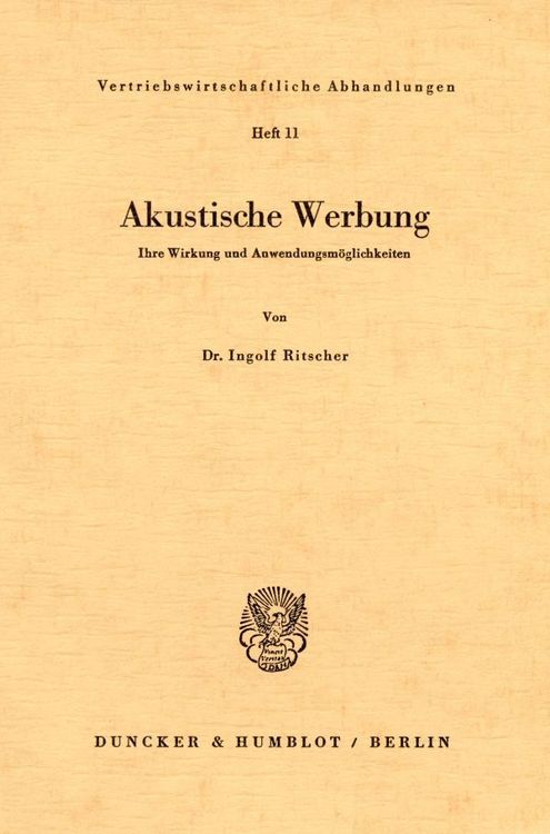 Produktbild: Akustische Werbung.
