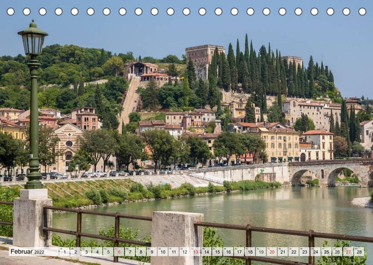 Produktbild: Viola, M: VERONA Historisches Stadtherz (Tischkalender 2022