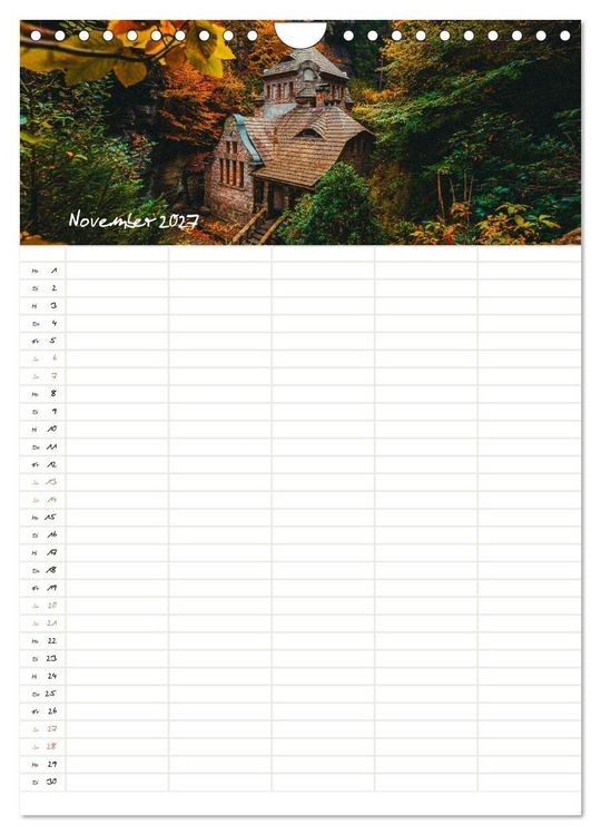 Produktbild: Familienkalender - S&auml;chsische und B&ouml;hmische Schweiz (Wandkalender 2027 DIN A4 hoch), CALVENDO Monatskalender