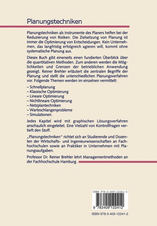 Produktbild: Planungstechniken