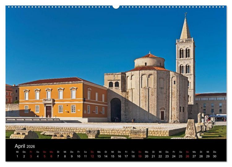 Produktbild: Gr&uuml;&szlig;e aus Kroatien (hochwertiger Premium Wandkalender 2026 DIN A2 quer), Kunstdruck in Hochglanz