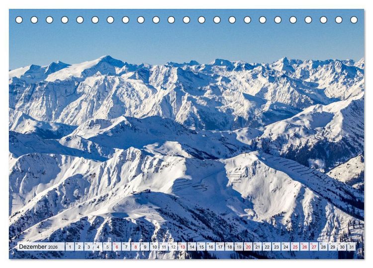 Produktbild: Gr&uuml;&szlig;e aus Saalbach (Tischkalender 2026 DIN A5 quer), CALVENDO Monatskalender