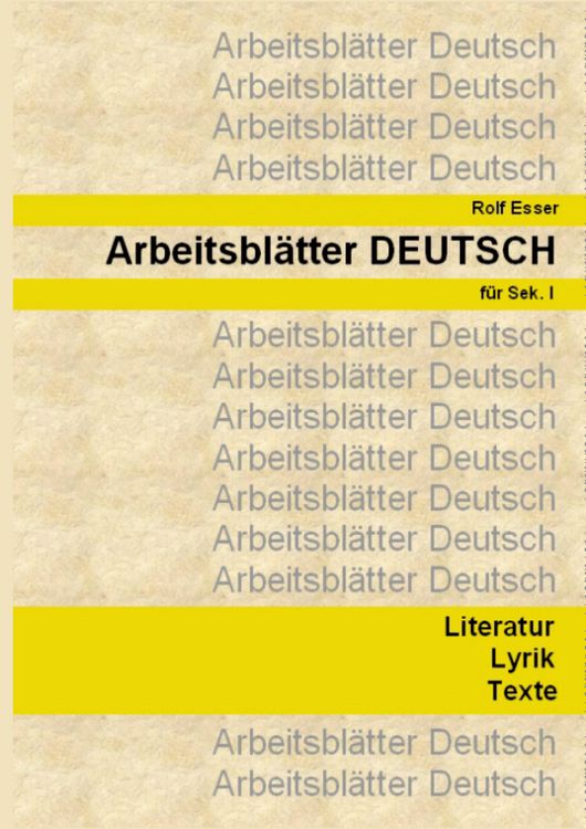 Produktbild: Arbeitsbl&auml;tter DEUTSCH
